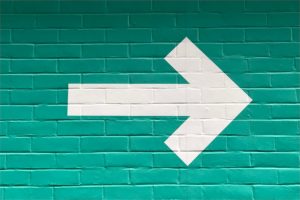 Arrow on the wall